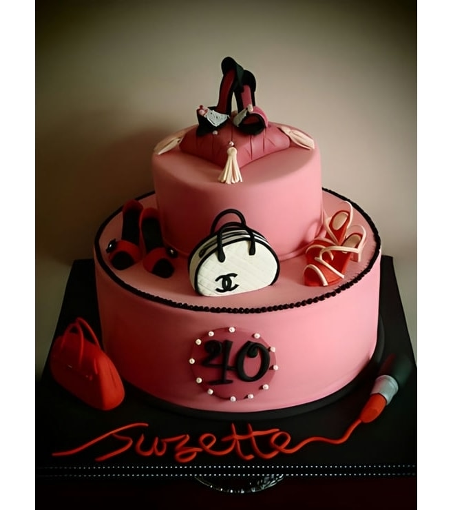 Pink Fashionista Cake, Designer Cakes