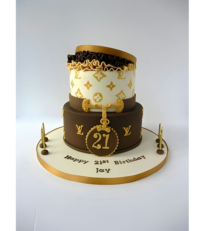 Louis Vuitton Giftbox Cake 3, Designer Cakes