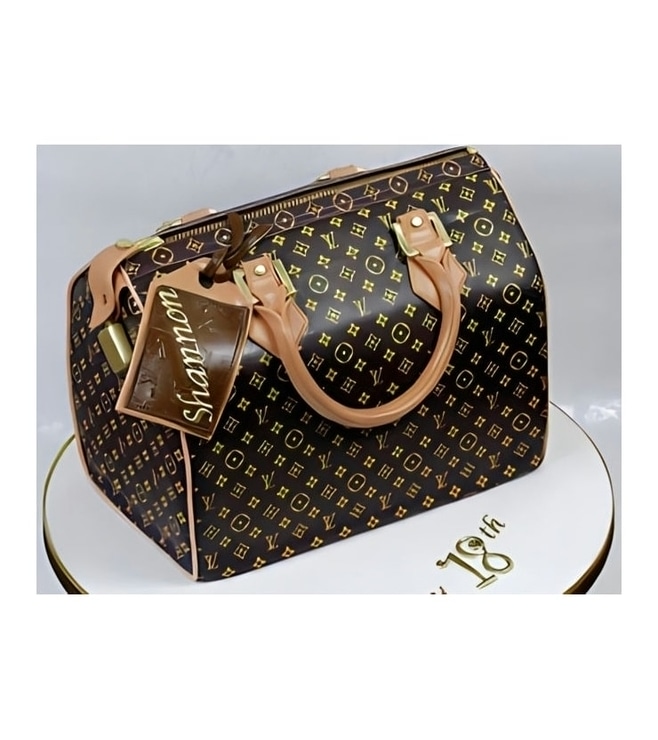 Louis Vuitton Speedy Handbag Cake