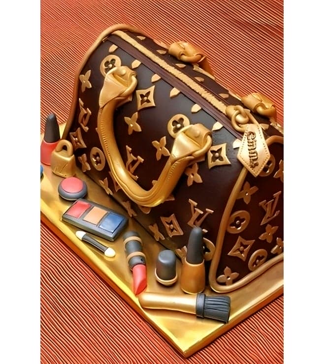Louis Vuitton Bag & Makeup Cake, Designer Cakes