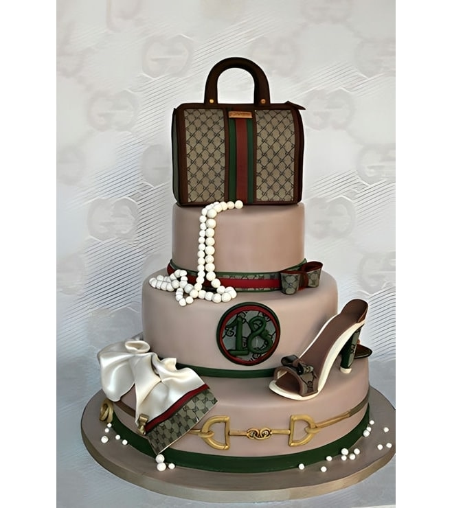 Gucci Set Tiered Cake, Designer Cakes