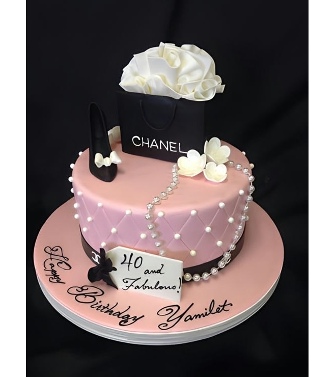 Chanel Shopping Bag Cake, Designer Cakes