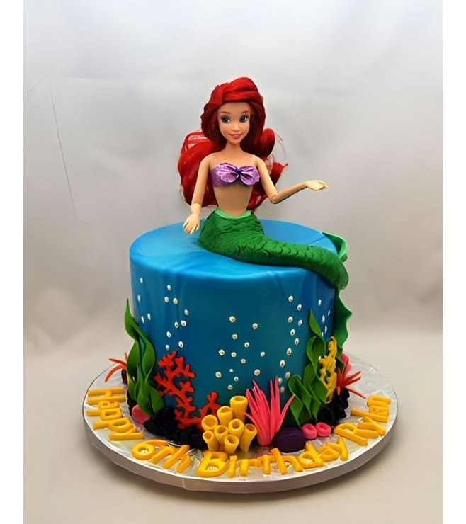 Ariel Princess Cake