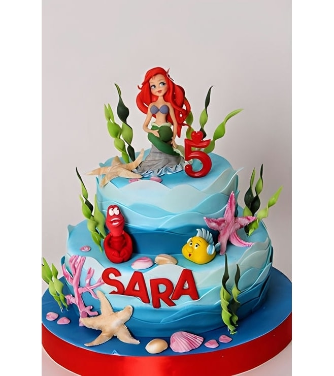 Ariel & Friends Tiered Cake 2