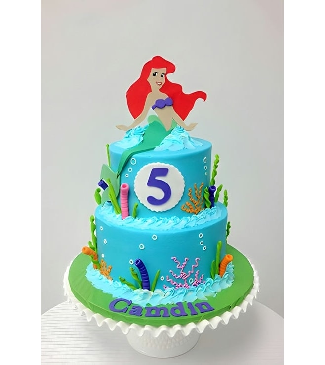 Elegant Mermaid Cake, Ariel Little Mermaid