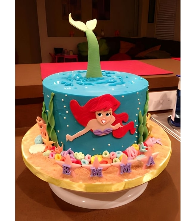Diving Ariel Cake, Ariel Little Mermaid