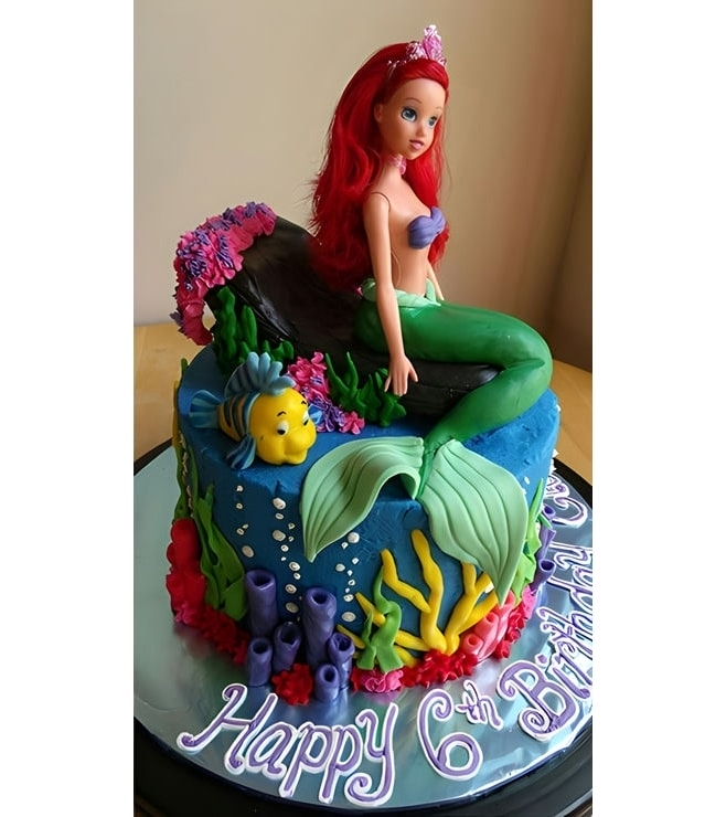 Ariel Doll Cake 3