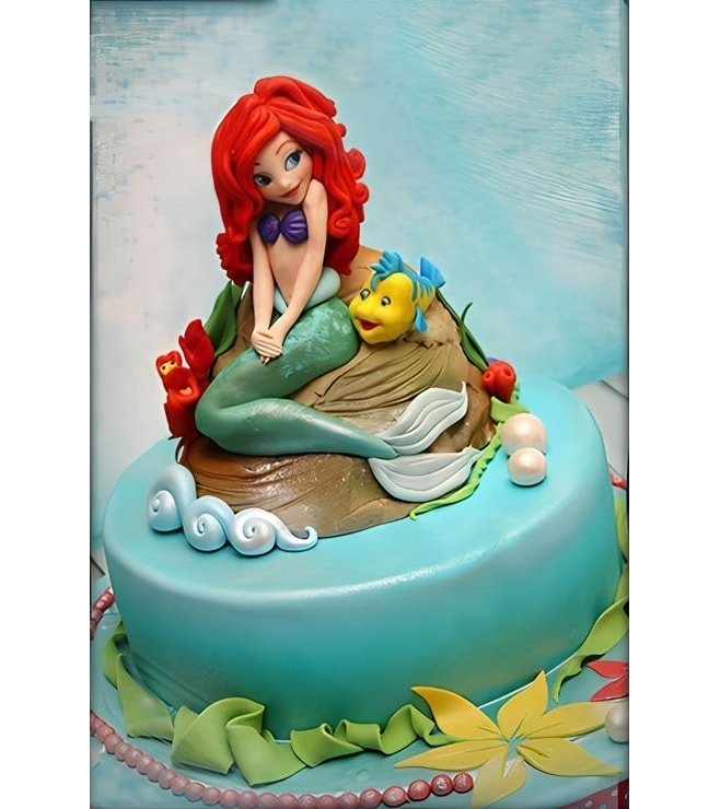 On The Shore Ariel Cake, Ariel Little Mermaid