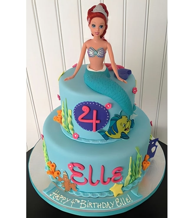 Ariel Doll Cake