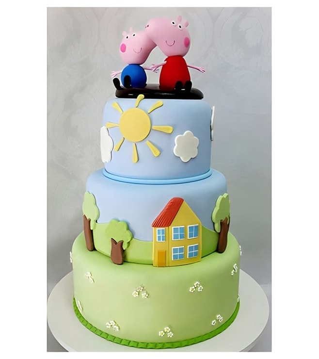 Peppa Pig 3 Tier Cake