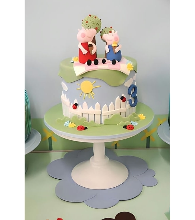 Peppa & George Pig Theme Cake 1, Peppa Pig Cakes