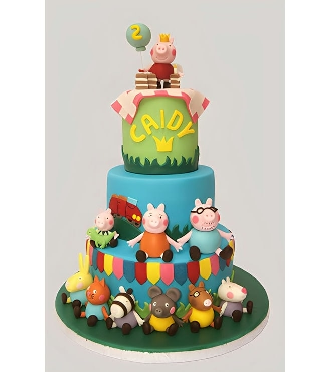 Peppa and Friends Birthday Cake 2