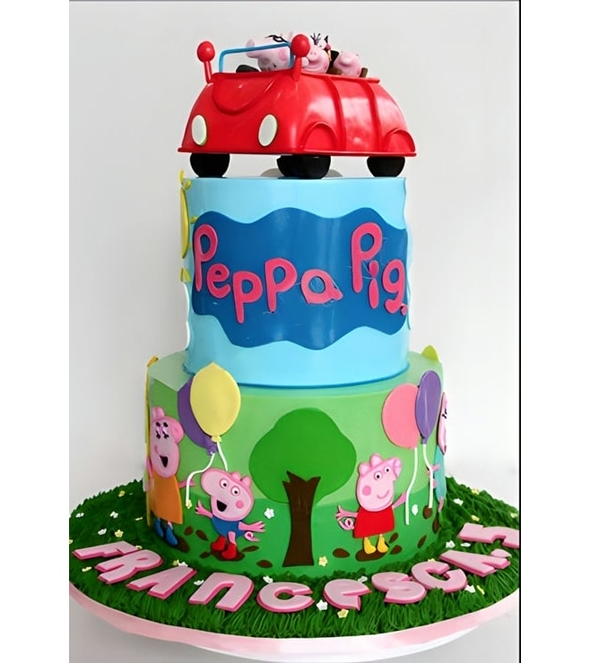 Peppa Pig Out to Play Theme Cake, Peppa Pig Cakes