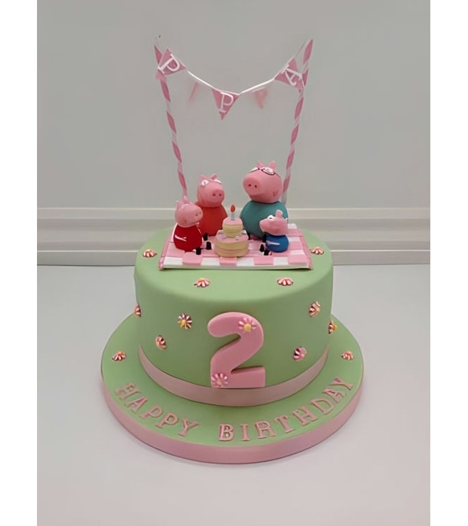 Peppa Pig Picnic Theme cake 2