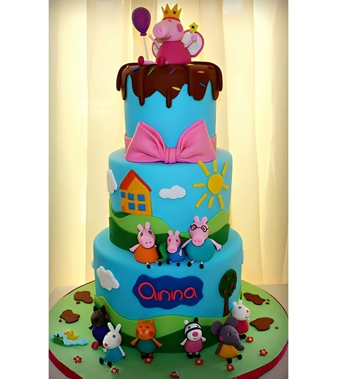 Peppa and Friends Birthday Cake 3, Peppa Pig Cakes