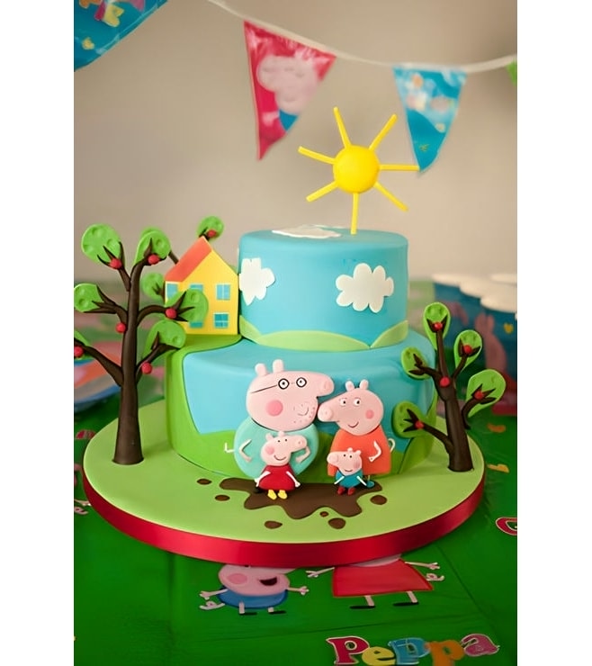 Peppa Pig Playground Cake 1, Peppa Pig Cakes