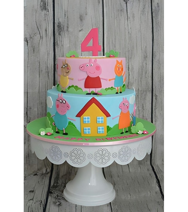 Peppa Pig Playground Cake 2, Peppa Pig Cakes