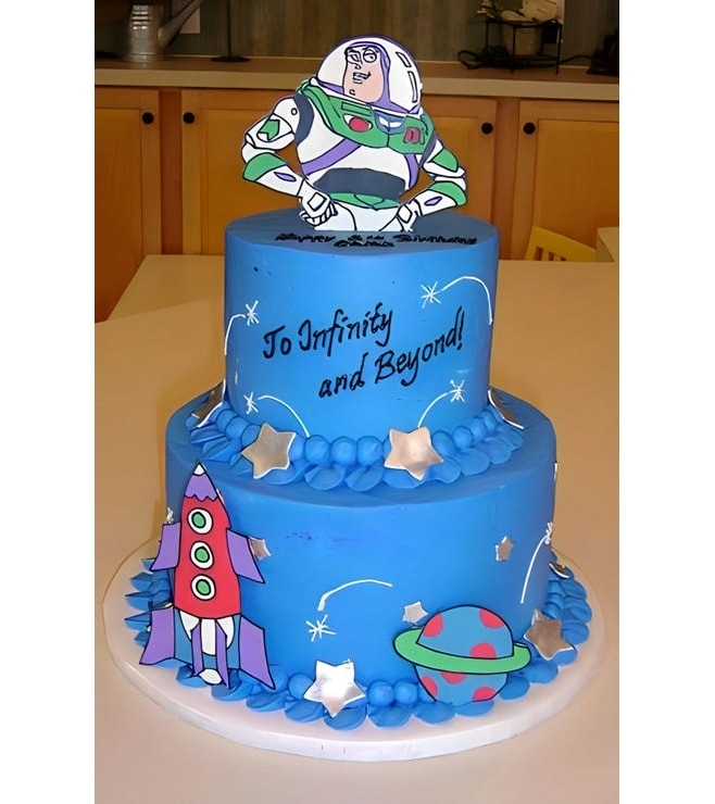 Infinity & Beyond Tiered Cake