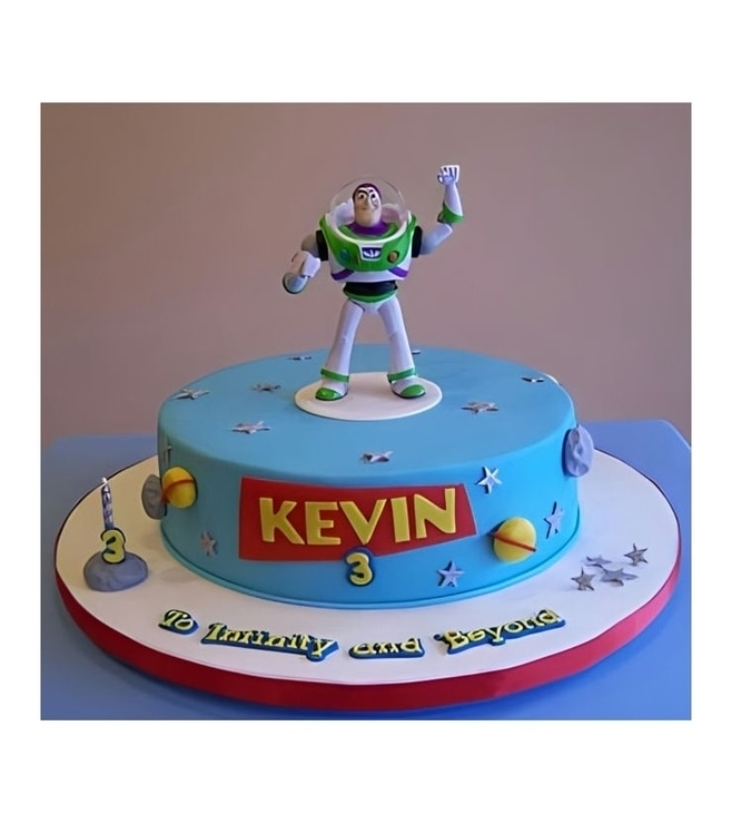 Buzz Figurine Birthday Cake
