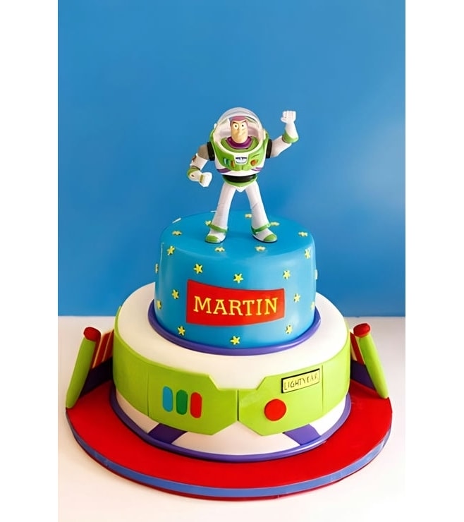 Buzz Figurine Tiered Cake, Toy Story Cakes