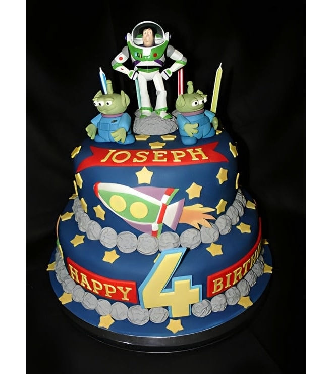 Buzz's Spaceship Tiered Cake