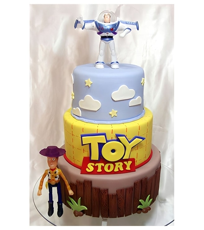 Buzz and Woody Figurine Cake