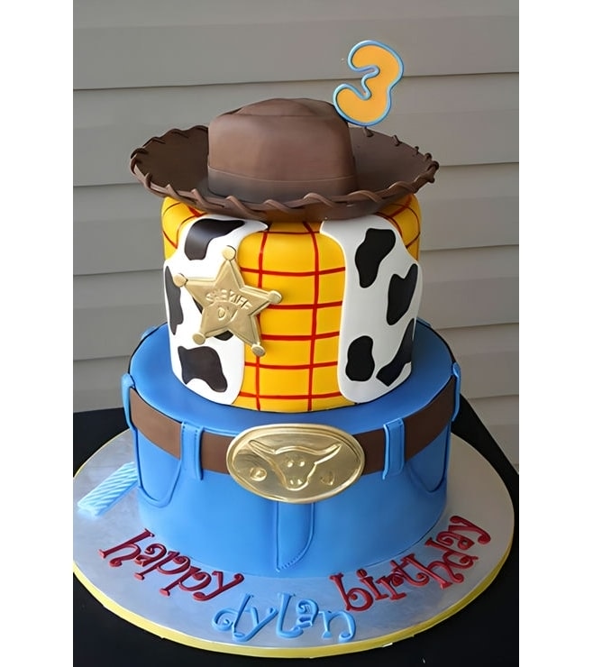 Woody's Outfit Tiered Cake, Toy Story Cakes