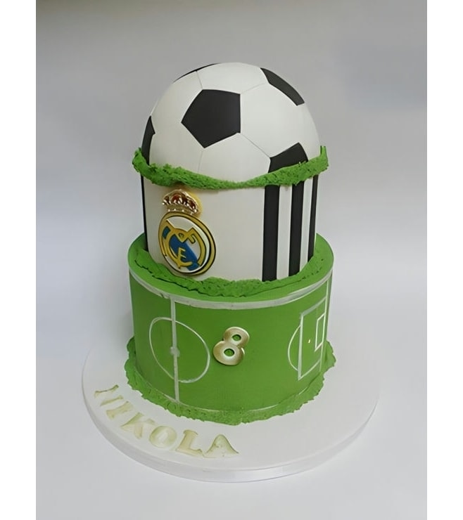 Real Madrid Football Dome Cake