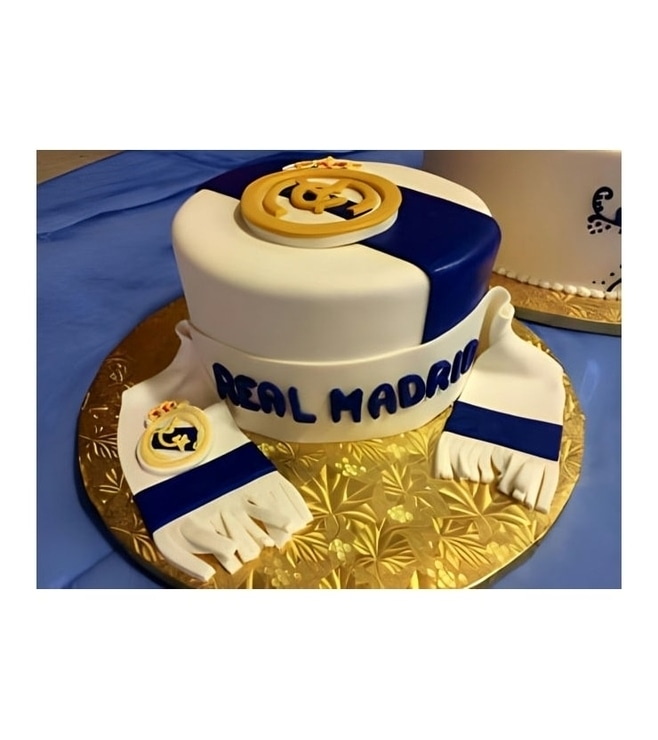 Real Madrid Scarf and Logo Cake, Real Madrid Cakes