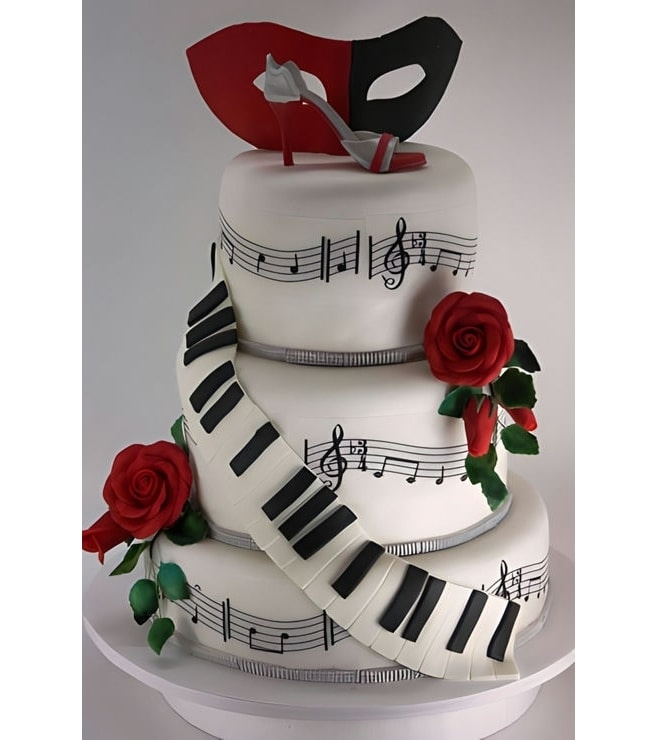 Phantom of the Opera Themed Cake, Instrument Cakes