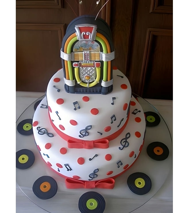 Jukebox Themed Cake, Instrument Cakes