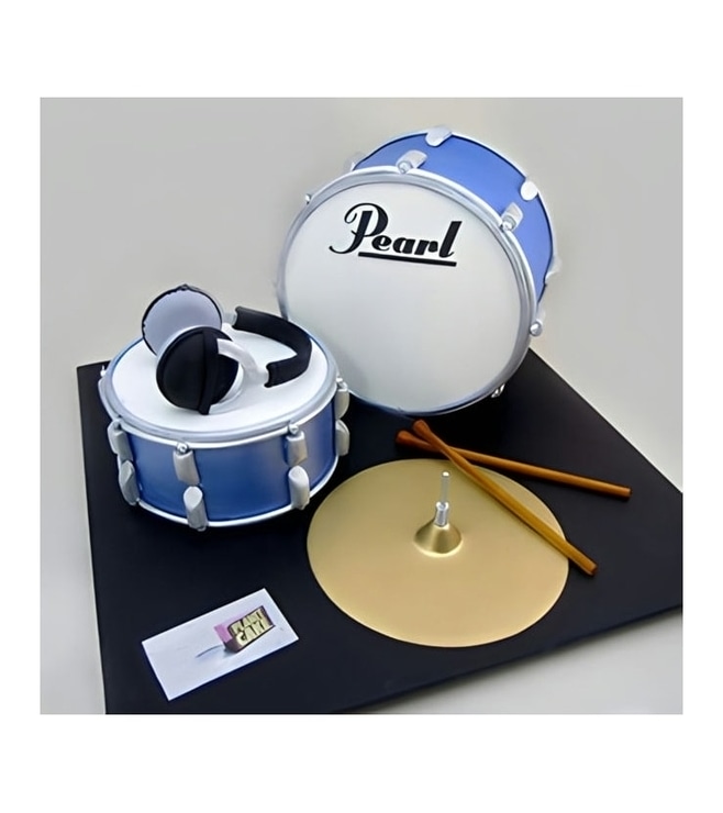 Drum Set Cake, Instrument Cakes