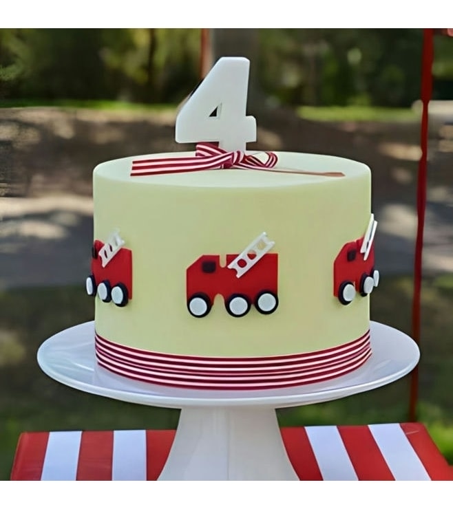 Little Hero FireEngine Cake 1