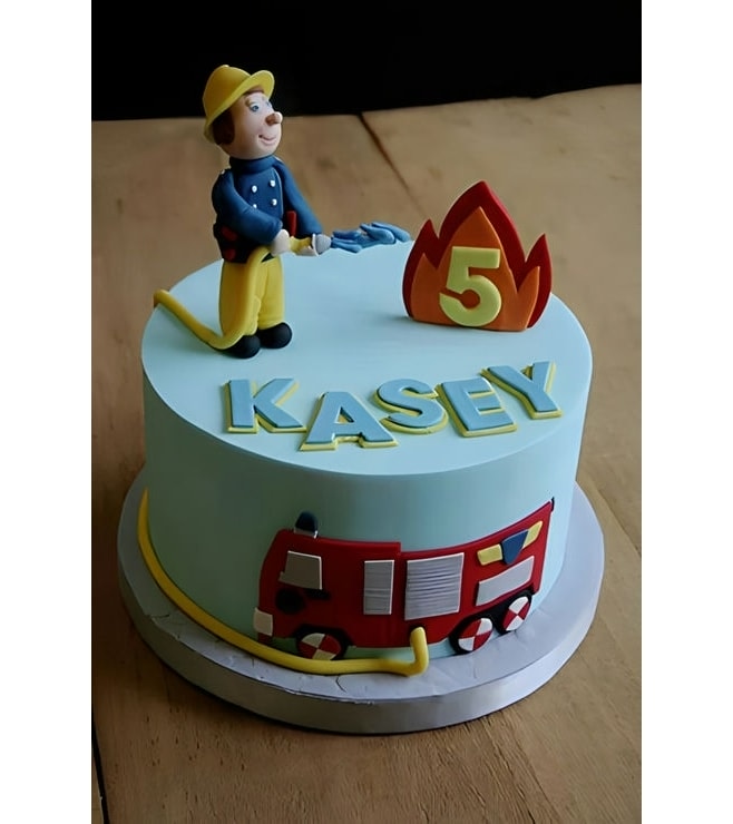 Fireman Sam cake, FireEngine Truck Cakes