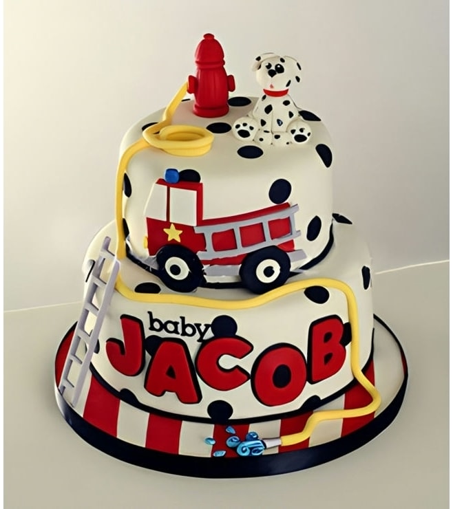 Fireman's Best Friend Cake, FireEngine Truck Cakes