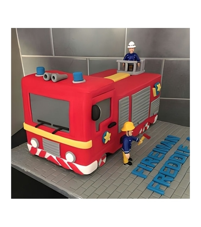 Fireman Sam Fire Engine Cake, FireEngine Truck Cakes