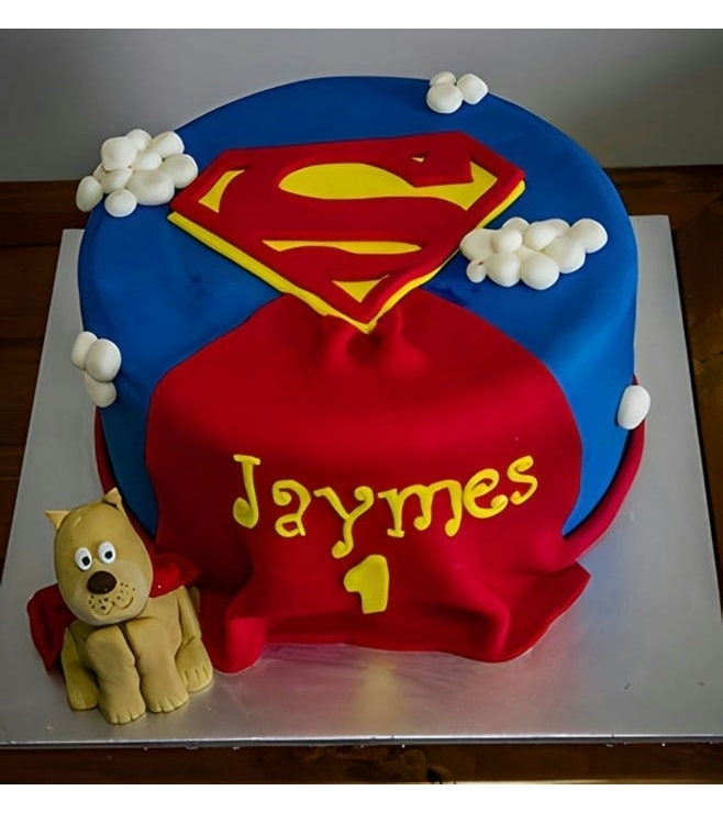 Superman Cape Baby Cake
