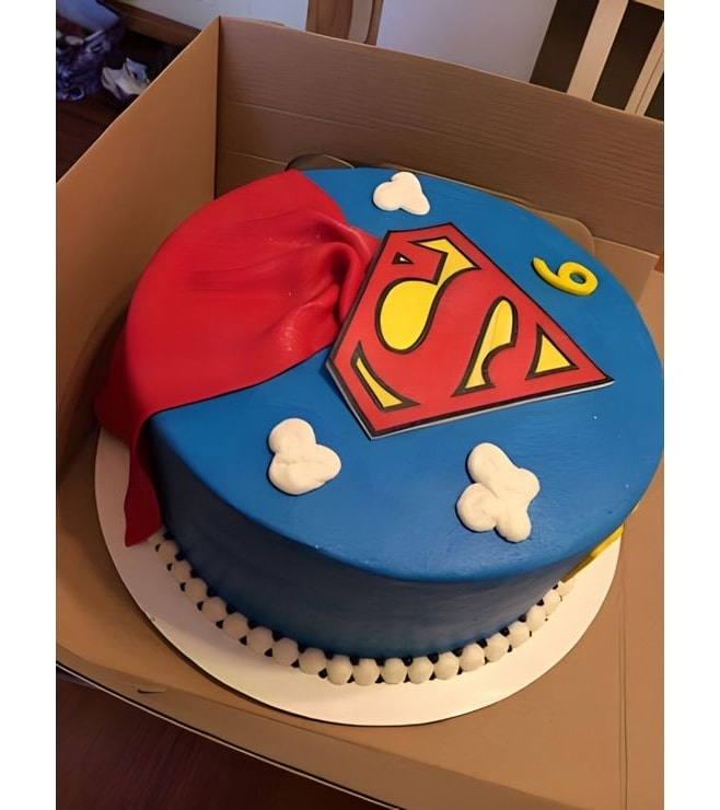 Superman Cape Cake 2