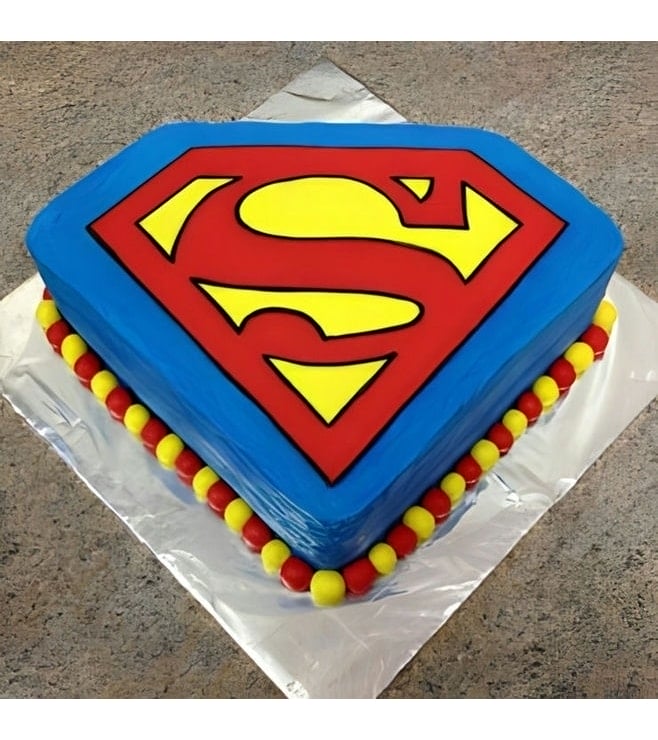 Superman Emblem Cake