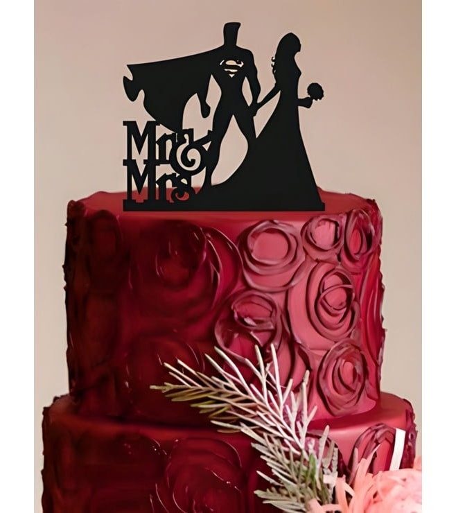 Power Couple Wedding Cake