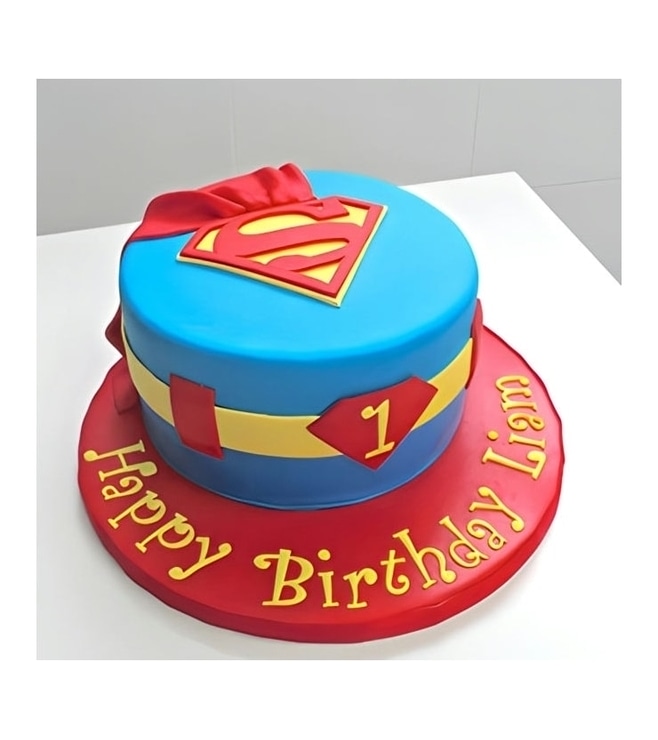 Superman Cape Cake 3