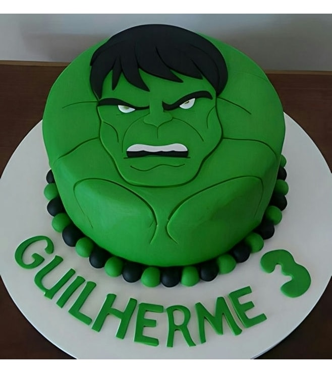 Hulk Fondant Cake, Superhero Cakes