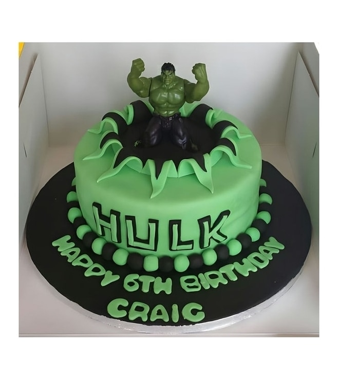 Hulk Smash Cake 2, Superhero Cakes