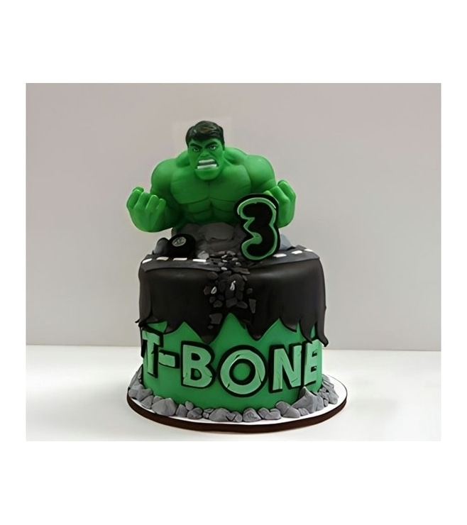 Hulk Bust Cake
