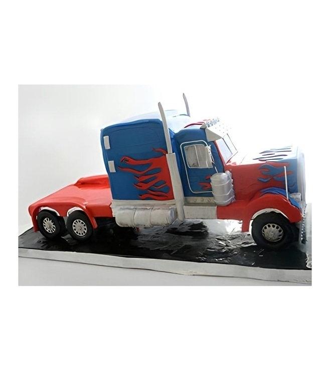 Optimus Prime Truck Cake 1