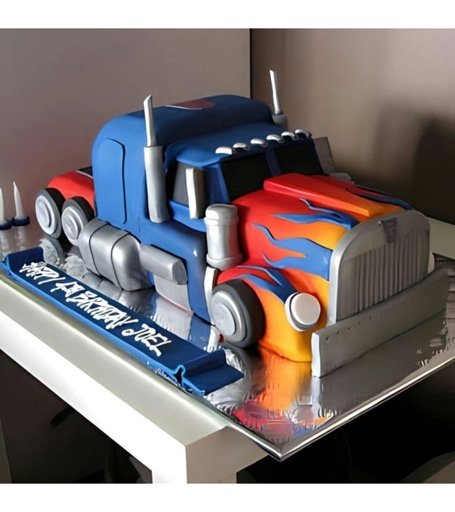 Optimus Prime Truck Cake 2, Truck  Cakes