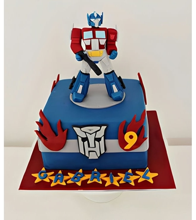 Classic Optimus Autobot Cake