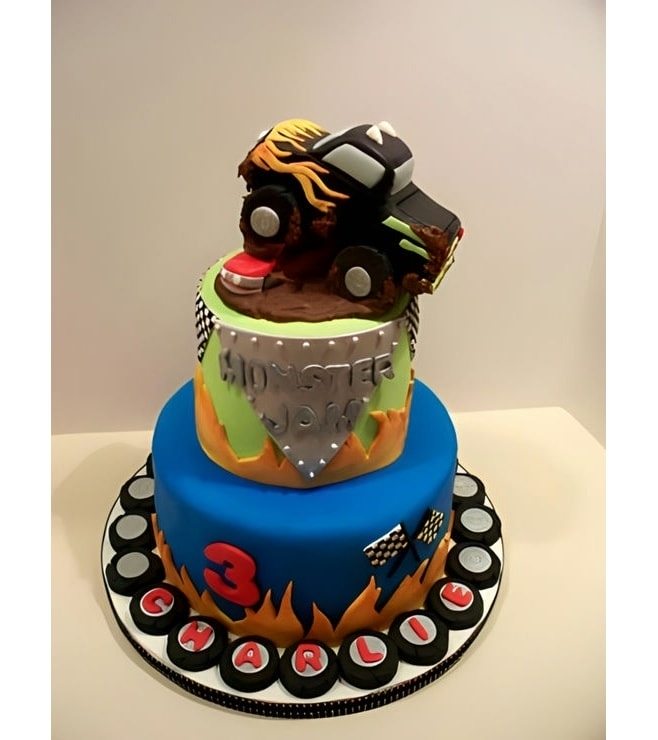 Monster Jam Cake 2, Truck  Cakes