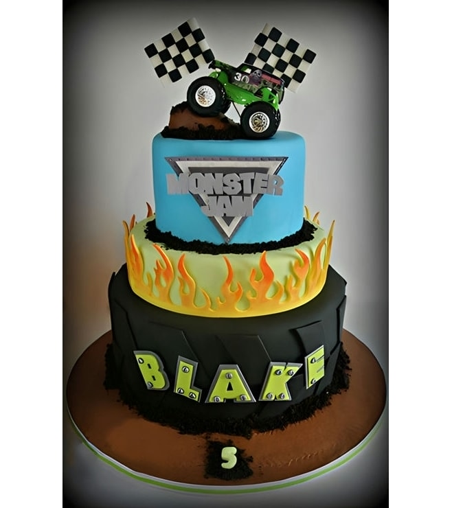 Monster Jam's Biggest Fan Cake, Truck  Cakes