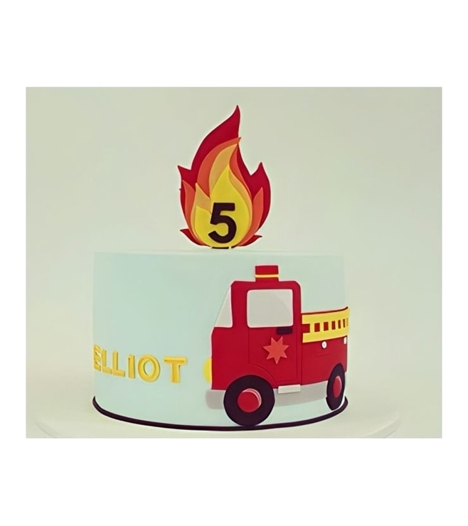 Fire Engine Cake, Truck  Cakes